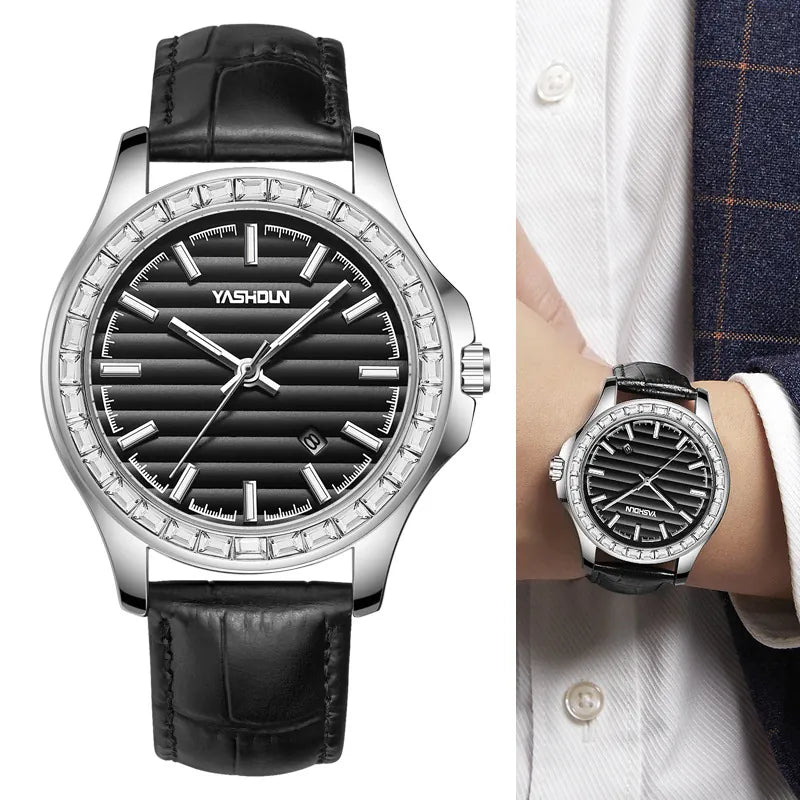 MULuxery Yashion "Eternal" Couple Watch – 30M Waterproof Luxury Leather Watch for Men & Women