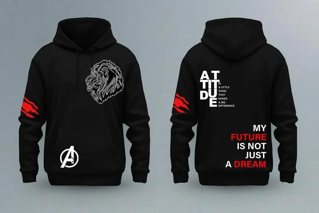 Men's Premium Fleece Hoodie – Cozy Graphic Print Edition