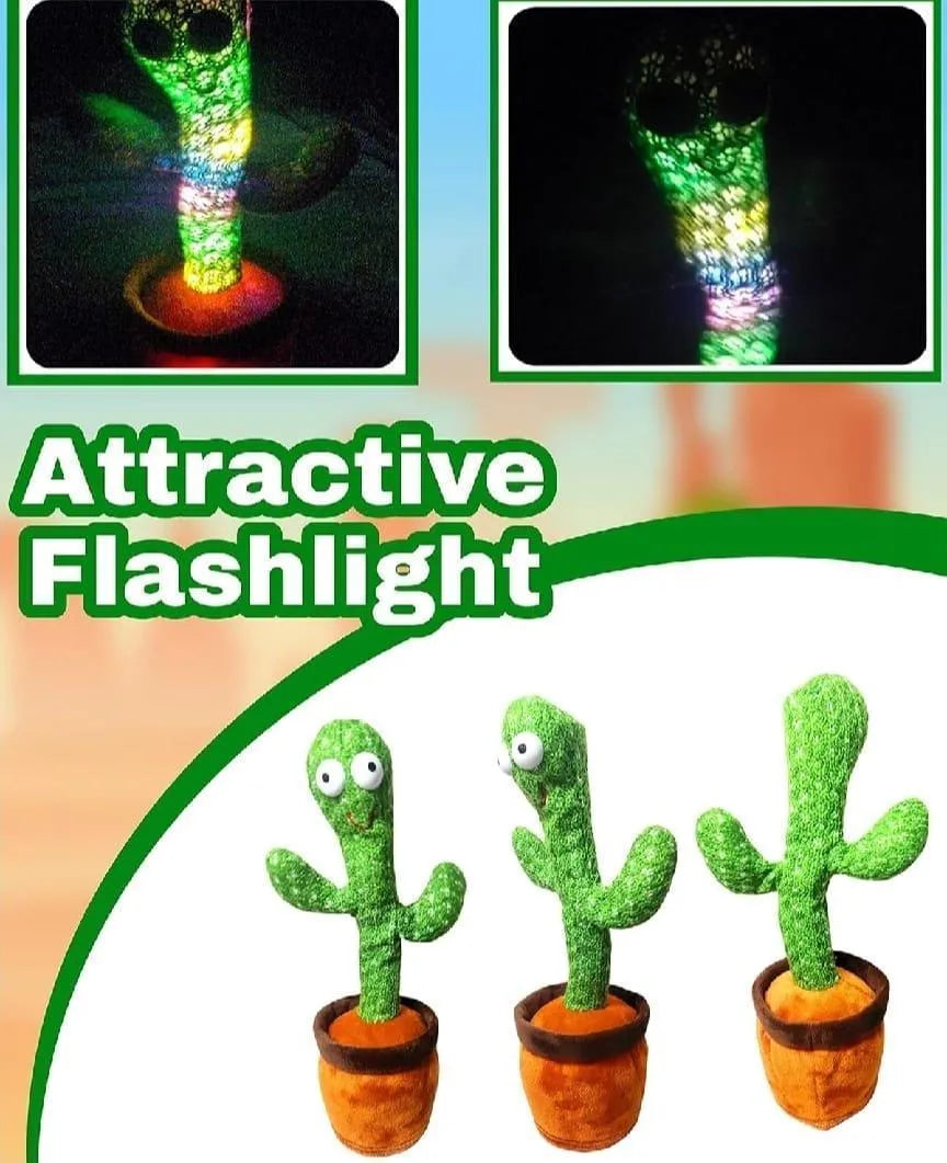 Dancing Cactus Talking Toy – Musical & Interactive Plush Toy for Kids