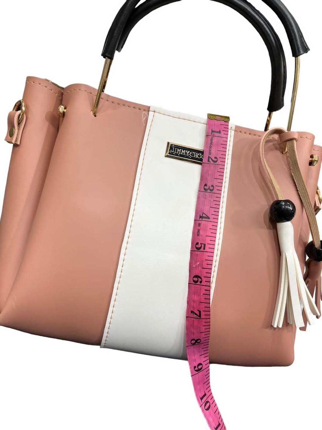 MULuxery "Jimmy CRDO" 5-Piece Premium Leather Handbag Set – Chic Pink Tote & Matching Accessory Collection