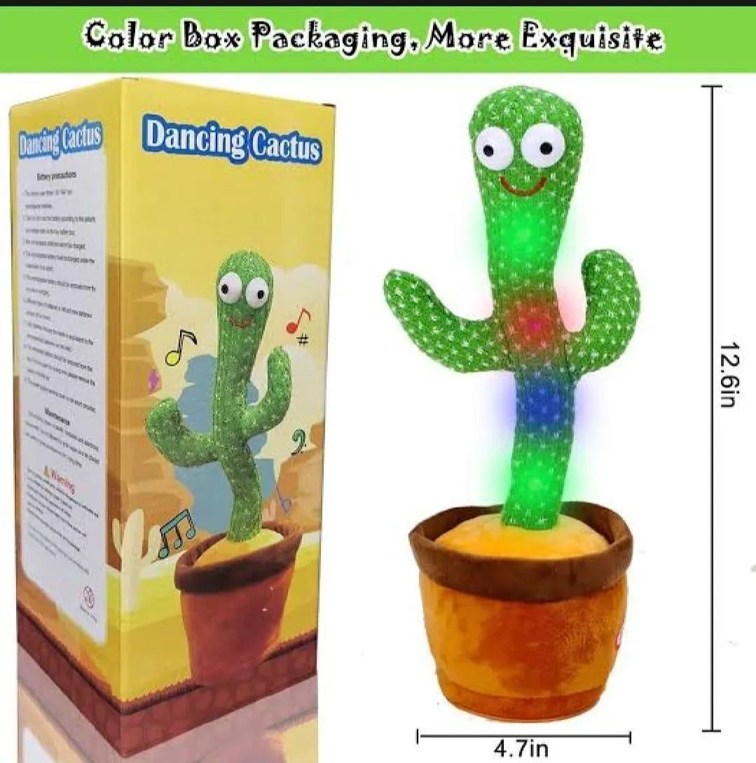 Dancing Cactus Talking Toy – Musical & Interactive Plush Toy for Kids