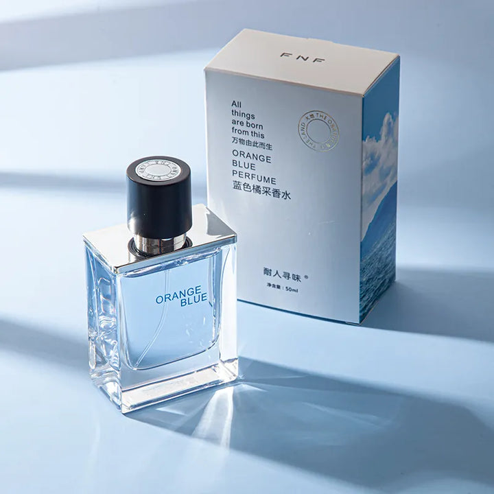Intriguing Blue Orange Perfume for Men – Fresh Marine & Woody Long Lasting Fragrance