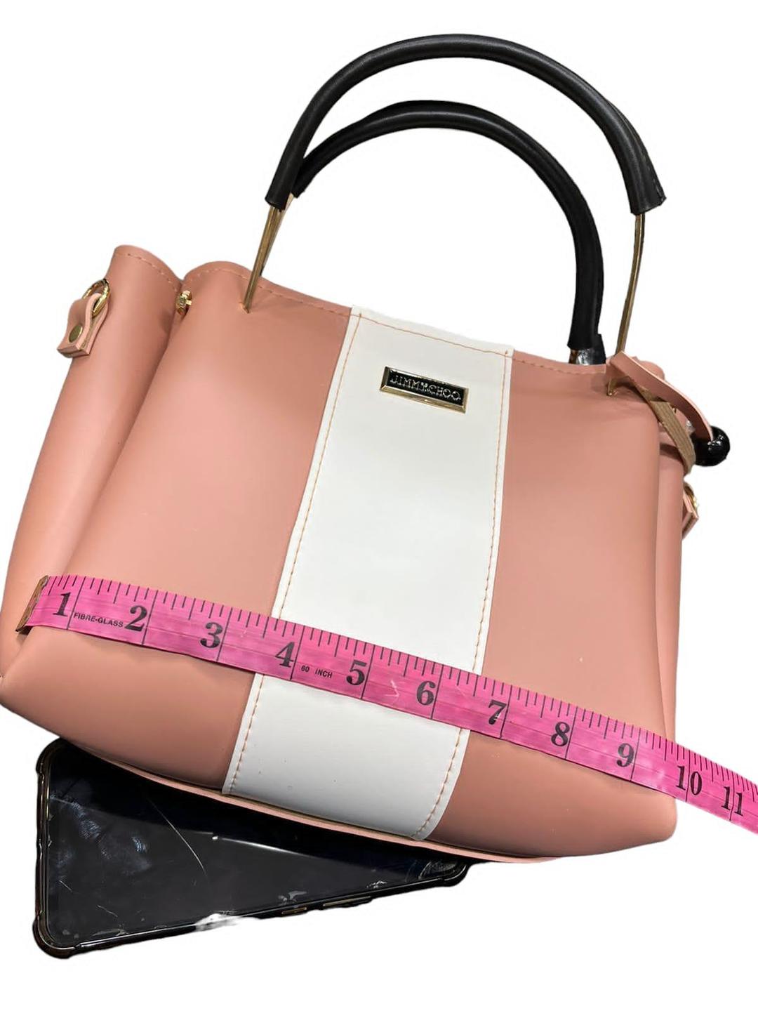 MULuxery "Jimmy CRDO" 5-Piece Premium Leather Handbag Set – Chic Pink Tote & Matching Accessory Collection